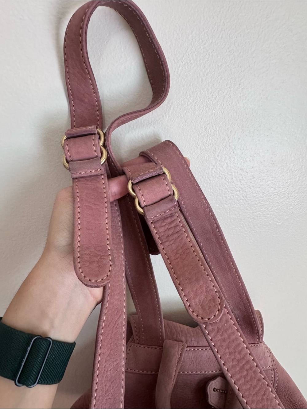 Vintage Coach Nubuc Sonoma Small Backpack (4938) in Rose Pink - Picture 10 of 16